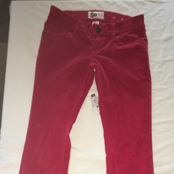 SO Red Corduroy Pant - Picture 1 of 4
